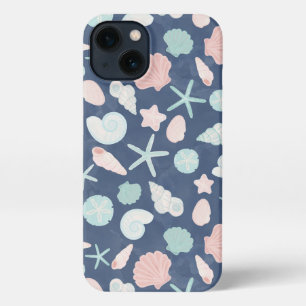 Etui iPhone 13 motif des coquillages