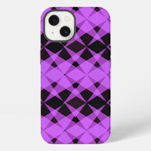 Etui iPhone 13 Motif d'étoiles noires et violettes Case-Mate coqu