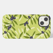 Etui iPhone 13 Motif d'olive (Verso Horizontal)