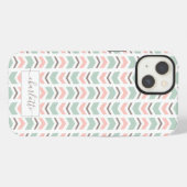 Etui iPhone 13 Motif du chevron Boho (Verso Horizontal)