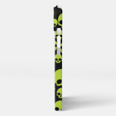 Etui iPhone 13 Motif du crâne aléatoire vert de poison (Côté gauche)