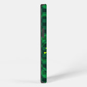 Etui iPhone 13 Motif Emo Vert Avec Cercles (Côté droit)
