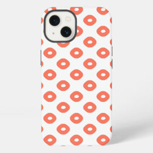 Etui iPhone 13 Motif faon "Kanoko" saumon rose