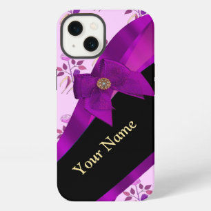 Etui iPhone 13 Motif floral de fleur violet lilac vintage