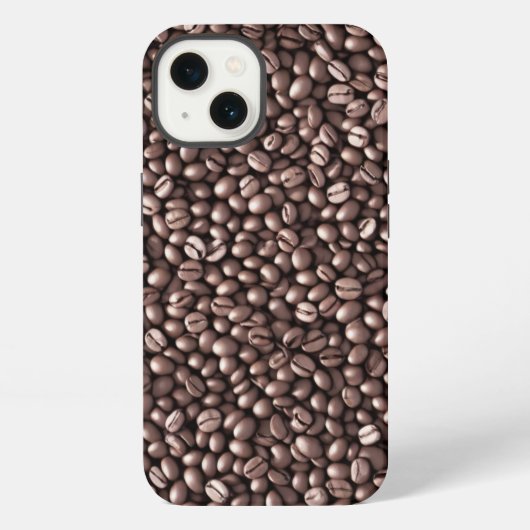 Etui iPhone 13 Motif grains de café (Verso)
