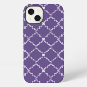 Etui iPhone 13 Motif marocain Riche violet