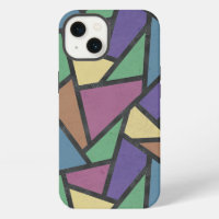 Motif mosaïque couleurs arc-en-ciel atténuées Case