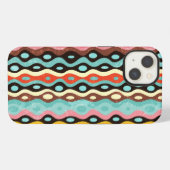 Etui iPhone 13 Motif multicolore abstrait (Verso Horizontal)