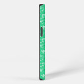 Etui iPhone 13 Motif rose vert (Côté droit)
