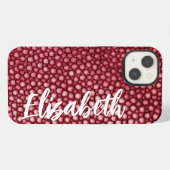 Etui iPhone 13 Motif rouge (Verso Horizontal)