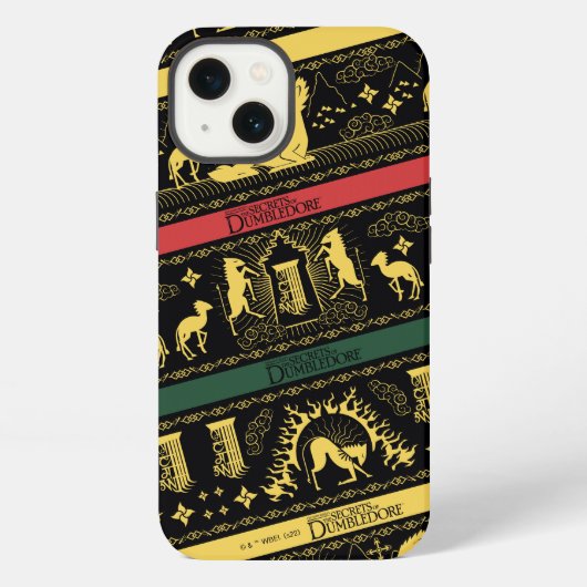 Etui iPhone 13 Motif superposé de Qilin (Verso)