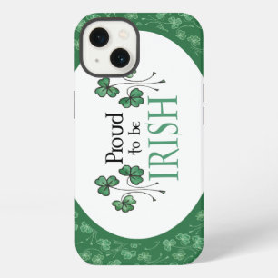 Etui iPhone 13 Motif Trèfles Verts Fier d'être Irlandais