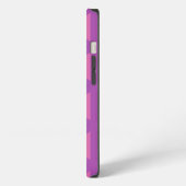 Etui iPhone 13 Motif triangle violet moderne (Côté gauche)