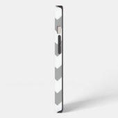 Etui iPhone 13 Motif Zigzag Gris (Côté gauche)