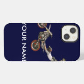 Etui iPhone 13 motocross (Verso Horizontal)