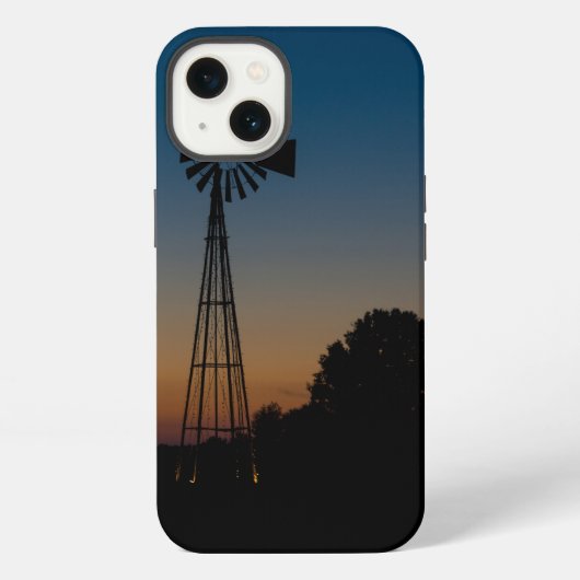 Etui iPhone 13 Moulin à vent du coucher de soleil d'Ozark (Verso)
