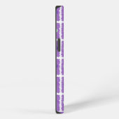 Etui iPhone 13 Moustache violette drôle (Côté droit)
