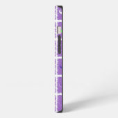 Etui iPhone 13 Moustache violette drôle (Côté gauche)