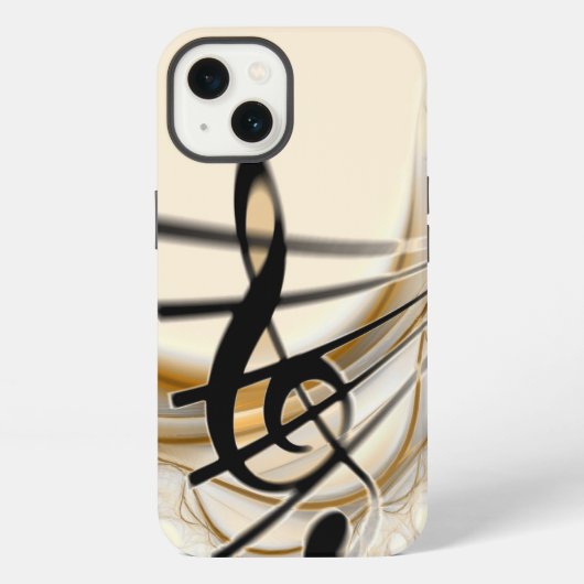 Etui iPhone 13 Musique - clé de sol Case-Mate coque iPhone (Verso)