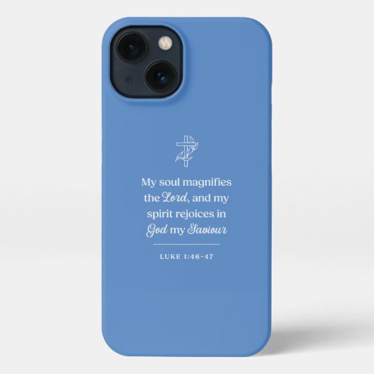 Etui iPhone 13 My Soul Magnifies the Lord Christian (Verso)