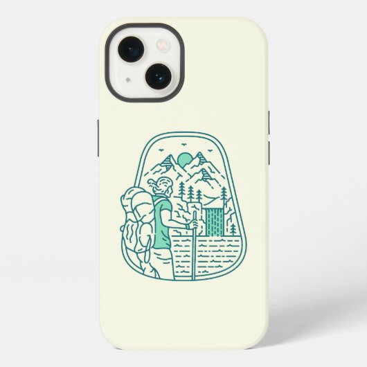 Etui iPhone 13 Nature Adventure Backpacker 3 (Verso)
