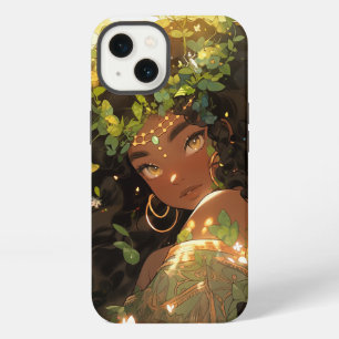 Etui iPhone 13 Nature Déesse Imaginaire afro-américain Art