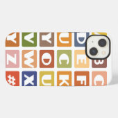 Etui iPhone 13 Naughty Alphabets coque iphone (Verso Horizontal)