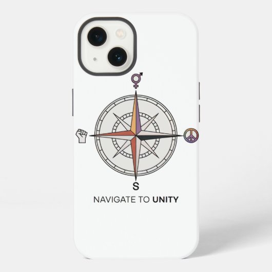 Etui iPhone 13 Naviguer vers l'étui pour iPhone Unity Compass (Verso)