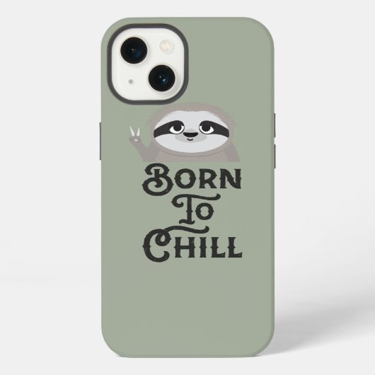 Etui iPhone 13 Né à Chill Sloth Funny (Verso)