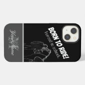 Etui iPhone 13 Né pour monter ! Forcé à l'école. (Verso Horizontal)