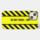 ETUI iPhone 13 NE TOUCHEZ PAS - CHAUD (Verso Horizontal)