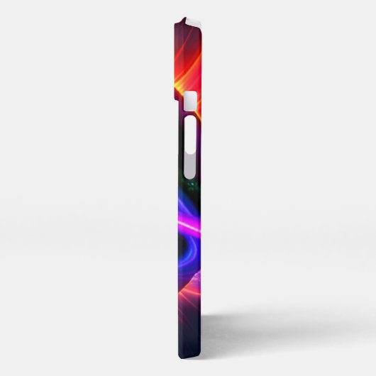 Etui iPhone 13 Nébuleuse néon futuriste (Côté gauche)