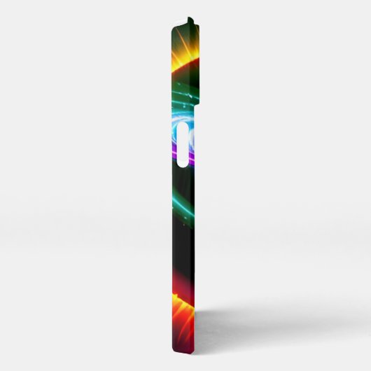 Etui iPhone 13 Nébuleuse néon futuriste (Côté droit)