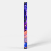 Etui iPhone 13 Nébuleuse spatiale violette à l'encre d'alcool (Côté droit)