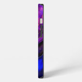 Etui iPhone 13 Nébuleuse spatiale violette à l'encre d'alcool (Côté gauche)