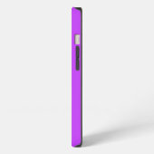 Etui iPhone 13 néon clair solide fluorescent violet (Côté gauche)