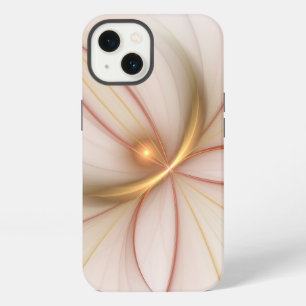 Etui iPhone 13 Noblement cuivre et or Art fractal moderne abstrai
