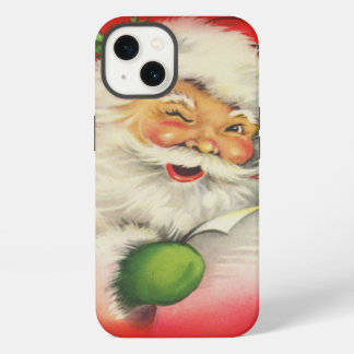 Etui iPhone 13 Noël du Père Noël vintage