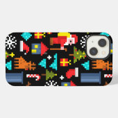 Etui iPhone 13 Noël Pixel (Verso Horizontal)