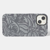 Etui iPhone 13 Nœud de chardon écossais de style William Morris (Verso Horizontal)