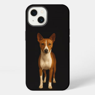 Etui iPhone 13 Noir 4 Luxe iPhone 13, Chien Basenji Classeux