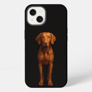 Etui iPhone 13 Noir 4 Luxe iPhone 13, Chien Vizsla Agile