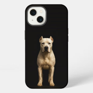 Etui iPhone 13 Noir 4 Luxe iPhone 13, Dogo Argentino Audacieux