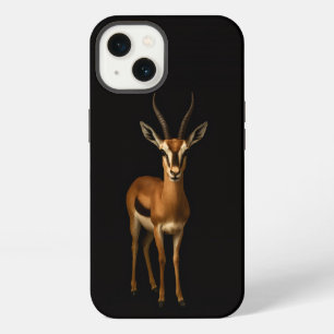 Etui iPhone 13 Noir 4 Luxe iPhone 13, Gazelle Élégante