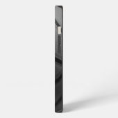 Etui iPhone 13 Noir Blanc Gros Plan Basketball (Côté gauche)