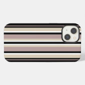 Etui iPhone 13 Noir et marron (Verso Horizontal)