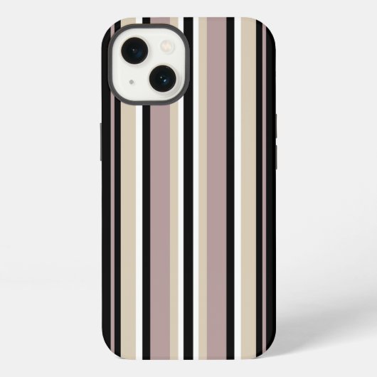 Etui iPhone 13 Noir et marron (Verso)
