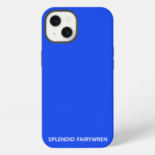 Etui iPhone 13 Nom de couleur bleue du Merlebleu splendide