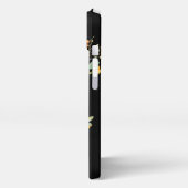 Etui iPhone 13 Nom de grand-mère jaune et noir (Côté gauche)