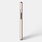 Etui iPhone 13 Nom du monogramme de script rose pâle (Côté gauche)